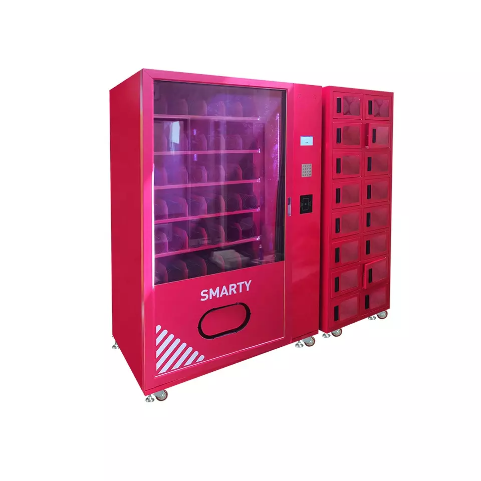 Specializing manufacture of personal protective equipment combo vending machines with locker and card reader