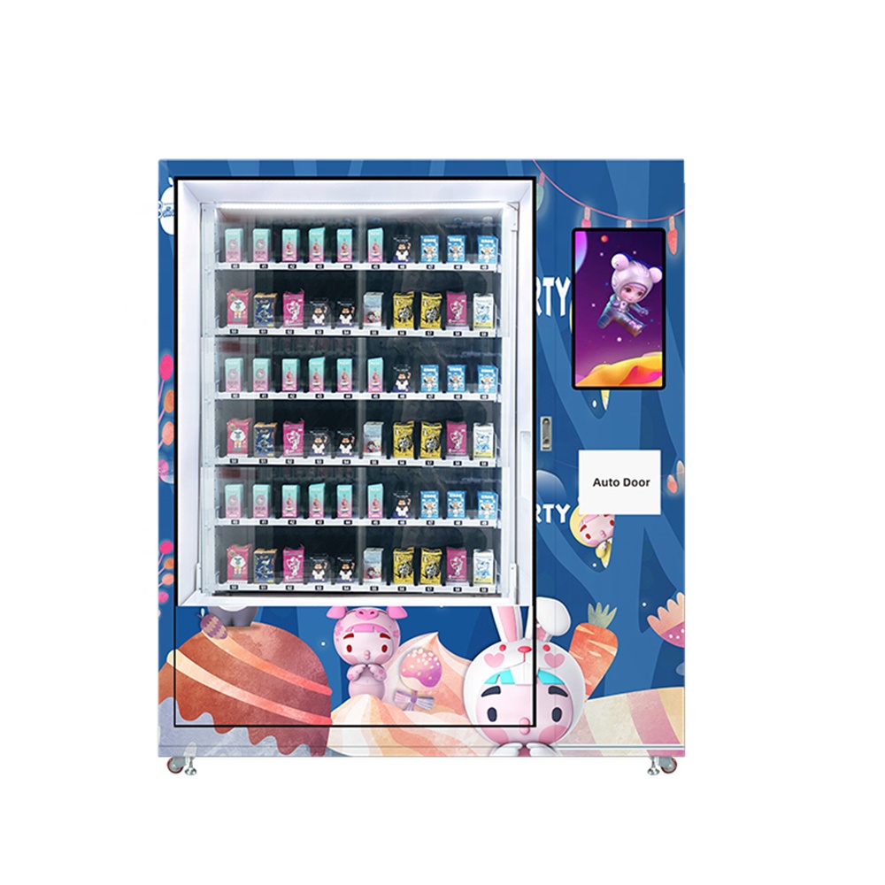 The manufacturer provides combo vending machine middle pick-up vending machine with elevator