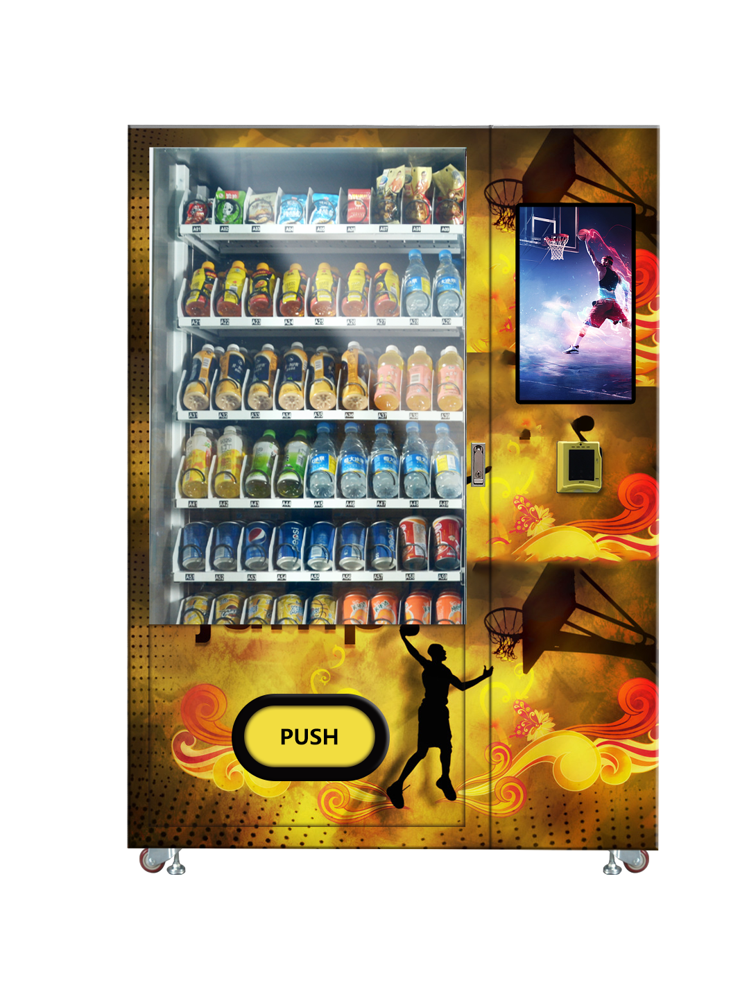 smart management spiral and locker vending machine for sale snack and drink