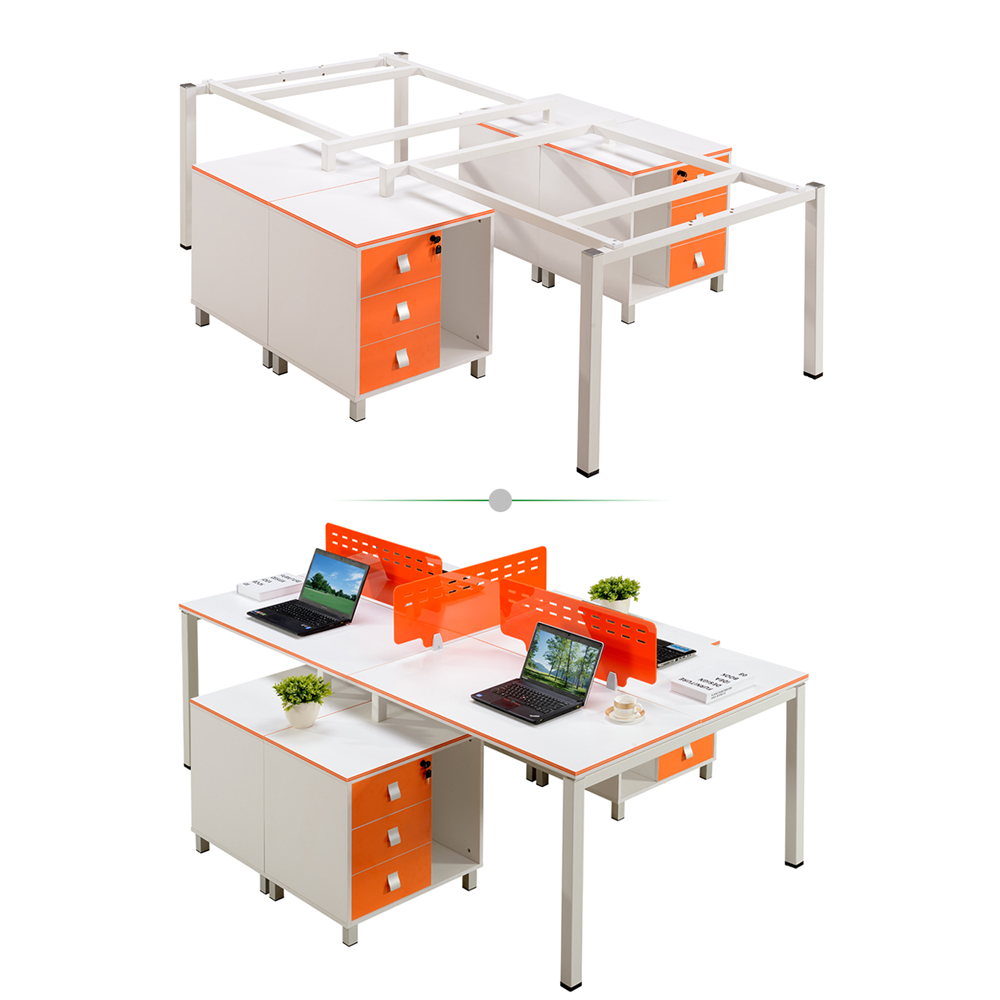 4 Seater Office Desk with Drawer Cabinet 1.jpg