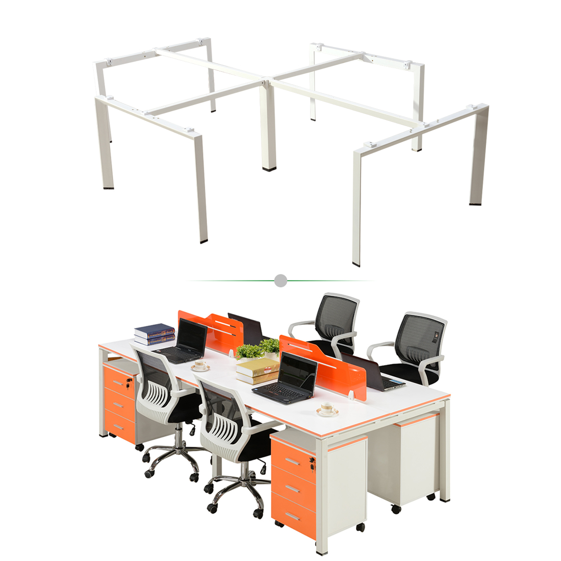 Colorful 4 Seater Office Desk 1.jpg